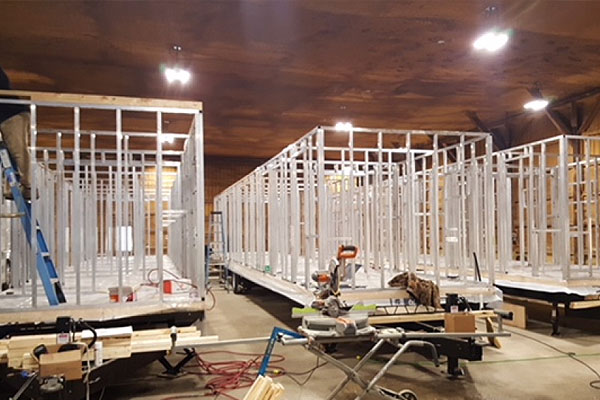 Production Trailer in Construction